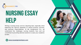 Nursing Essay Help | Myassignmentpro