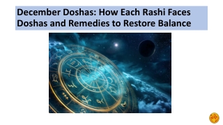 December Doshas How Each Rashi Faces Doshas and Remedies to Restore Balance
