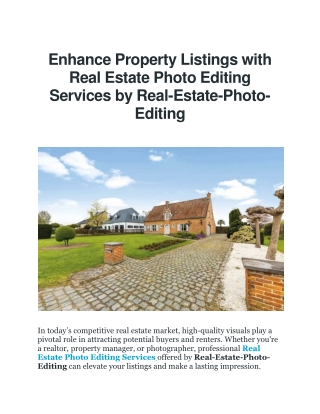 Real Estate Photo Editing Services | Real-Estate-Photo-Editing