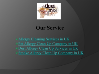 Smoke Allergy Clean Up Company in UK - Pro Allergy Cleaning