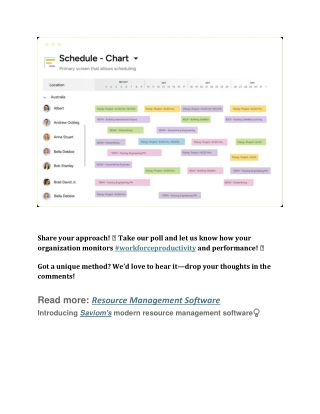 Resource Management Software Saviom slideserve