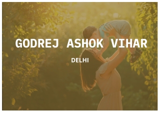 Godrej Ashok Vihar Delhi Brochure