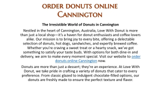 order donuts online Cannington