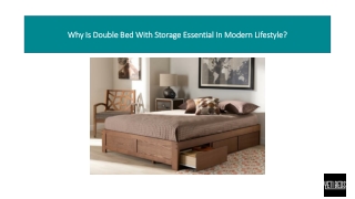 Why Is Double Bed With Storage Essential In Modern Lifestyle?