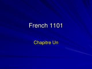 French 1101