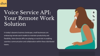 Voice Service API