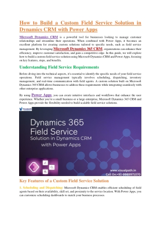 Microsoft Dynamics 365 CRM - dynamics 365 online training