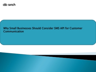 Why Small Businesses Should Consider SMS API for Customer Communication