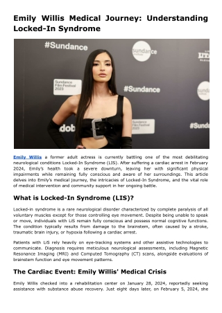 Emily Willis Medical Journey_ Understanding Locked-In Syndrome