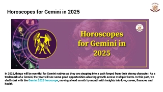 Horoscopes for Gemini in 2025