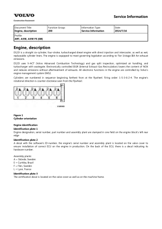 Volvo A35E Articulated Dump Truck Service Repair Manual Instant Download