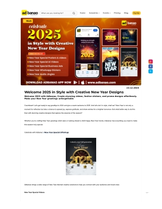 Welcome 2025 in Style with Creative New Year Designs