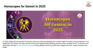 Horoscopes for Gemini in 2025