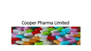 Top pharma manufacturers in India: - Cooper Pharma Cooper Pharma