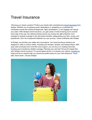 Travel Insurance