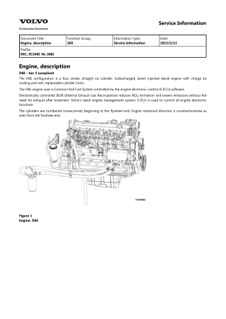 Volvo EC160C NL EC160CNL Excavator Service Repair Manual Instant Download