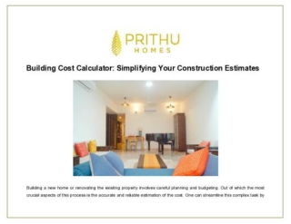 Building Cost Calculator - Simplifying Your Construction Estimates