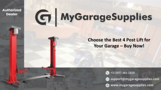 Choose the Best 4 Post Lift for Your Garage – Buy Now!