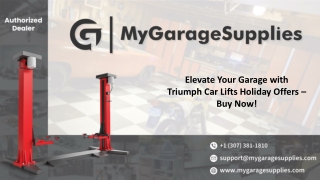 Elevate Your Garage with Triumph Car Lifts Holiday Offers – Buy Now!