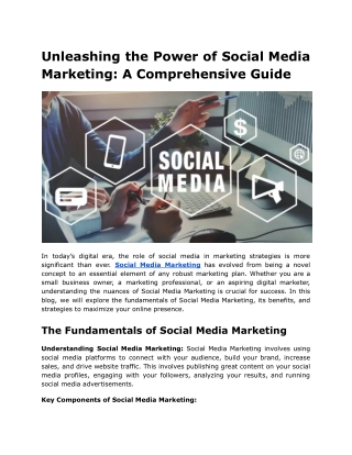Unleashing the Power of Social Media Marketing_ A Comprehensive Guide