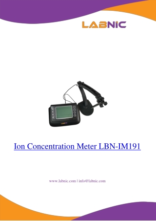 Ion Concentration Meter LBN-IM191