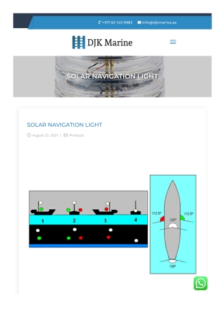 Solar Navigation lights UAE