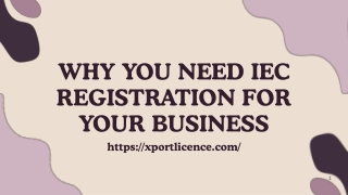 Why You Need IEC Registration for Your Business