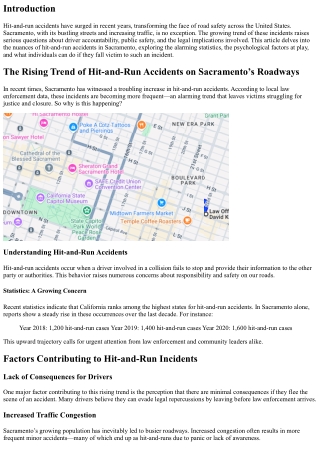 The Rising Trend of Hit-and-Run Accidents on Sacramentos’ Roadways
