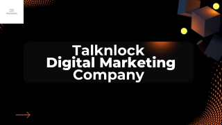 Black & Orange Digital Marketing Agency Presentation