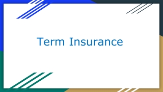Term Insurance