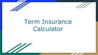 Term Insurance Calculator (1)