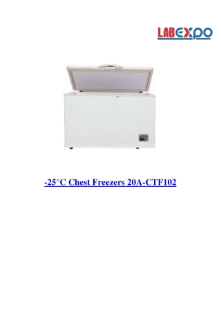 -25°C Chest Freezers 20A-CTF102