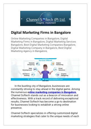 Digital Marketing Firms in Bangalore