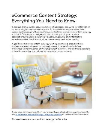 Ecommerce Content Strategy_ Everything You Need to Know