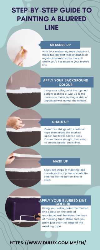 Step-by-step guide to painting a blurred line