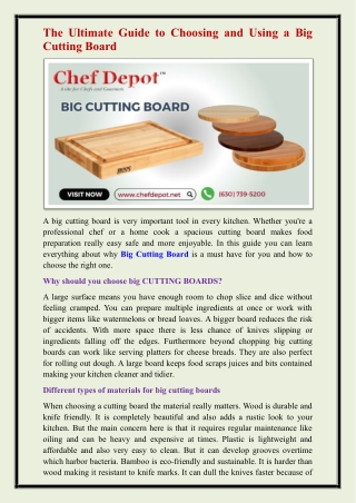 Big Cutting Board