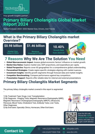 Primary Biliary Cholangitis Market Report 2024 - Primary Biliary Cholangitis Mar