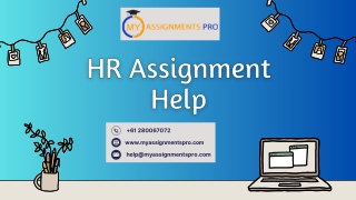 HR Assignment Help | Myassignmentpro