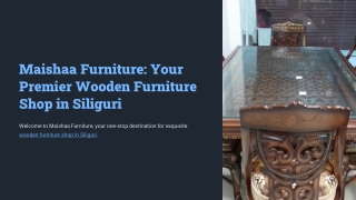 Discover the Best Furniture Store in Siliguri