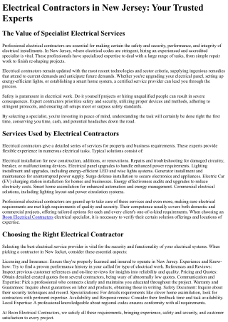 Boon Electrical Contractors