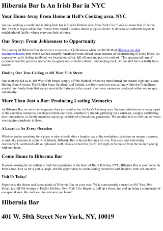 Hibernia Bar