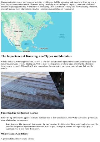 A Beginner’s Guide to Understanding Roof Types and Materials