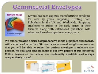 Commercial Envelopes