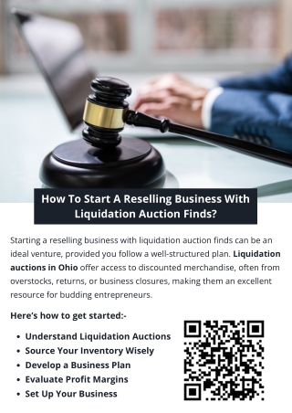 How To Start A Reselling Business With Liquidation Auction Finds?