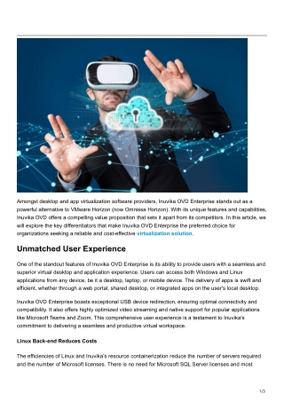 Inuvika OVD Enterprise The Key Differentiators from VMware Horizon (Omnissa)