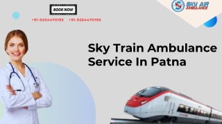 You can choose Train Ambulance Service Patna and Ranchi to take your patient to another city hospital