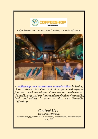 Coffeeshop Near Amsterdam Central Station Cannabis Coffeeshop