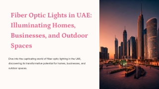 fiber optic lights uae