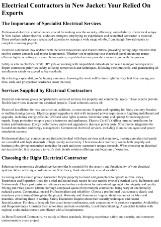 Boon Electrical Contractors
