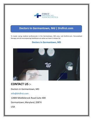 Doctors In Germantown, Md  Drsfirst